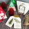Wrapables Merry Christmas Gift Tags/Kraft Hang Tags with Jute Strings for Gift-Wrapping, Labeling, Package Decoration, (100pcs)